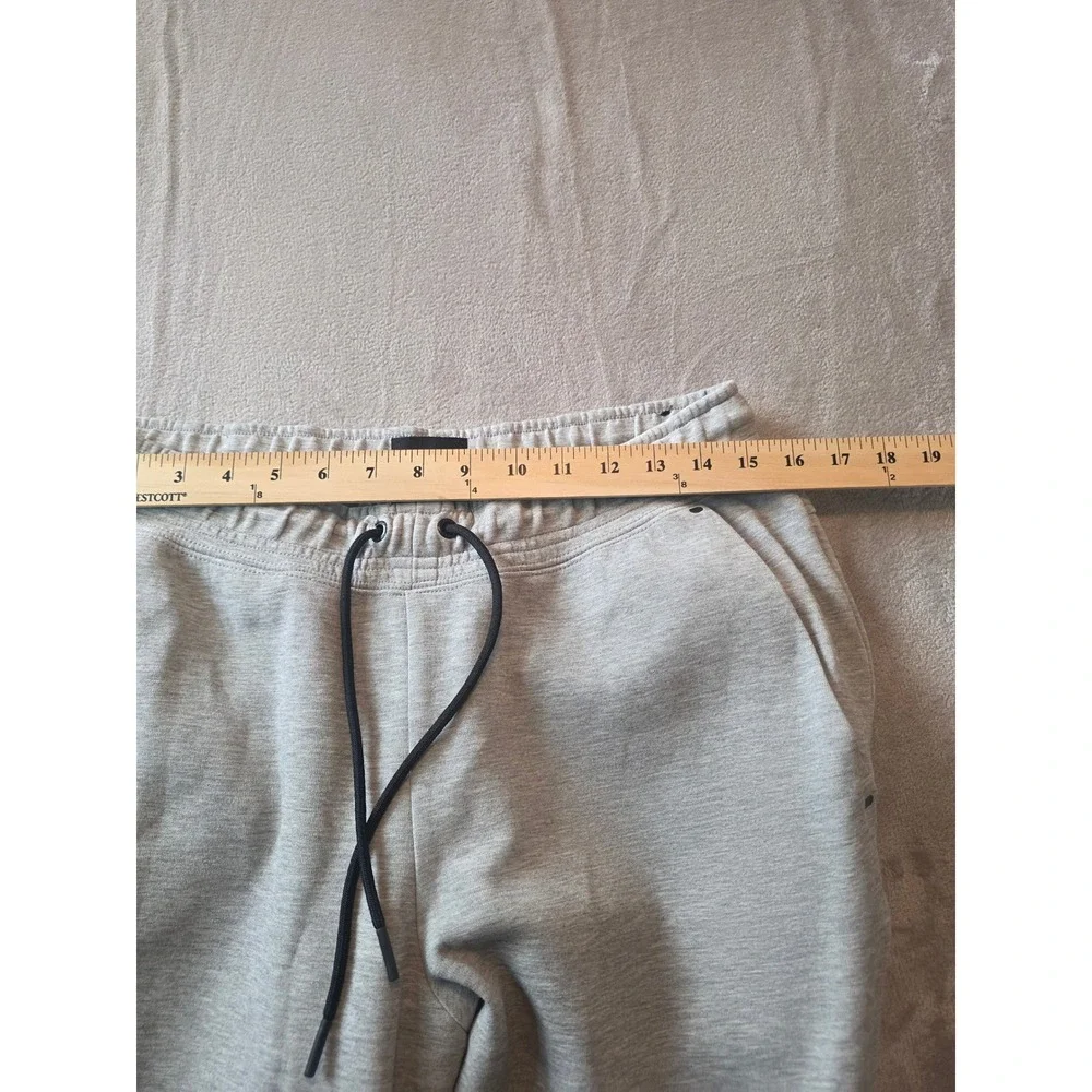 Nike Tech Fleece Joggers Mens Medium Gray Black Side Zip Sweatpants